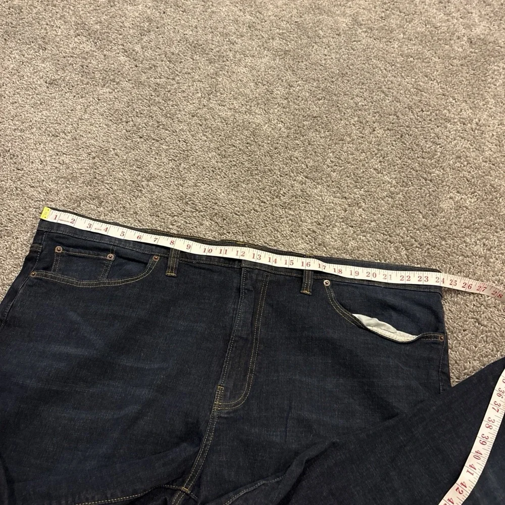 Lucky Brand Athletic Fit Blue Jeans Mens 48x30 Dark Wash Stretch Big Stretch